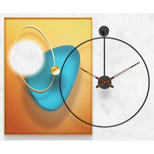 Modern Design Art Nordic Wall Clock Luxury Clocks Wall Home Decor Living Room Wall Clock Painting Combination Horloge Mural