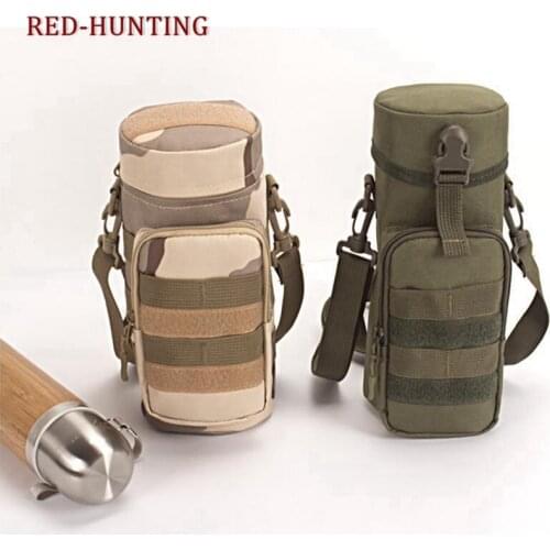 Tactical Water Bottle Pouch MOLLE 900D Nylon Water Bottle Holder Bag W/ Insulation Function