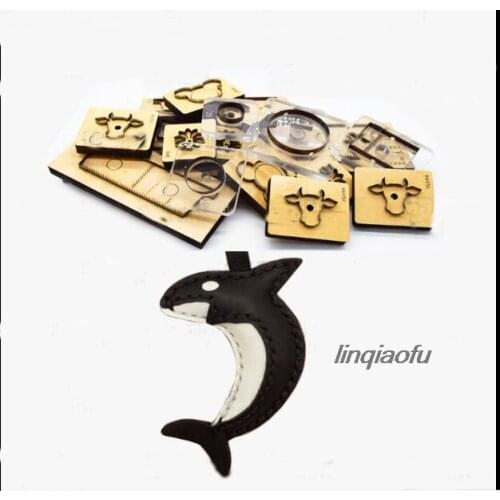 Killer whale pendant knife mold leather knife cutter, leather knife carving tool