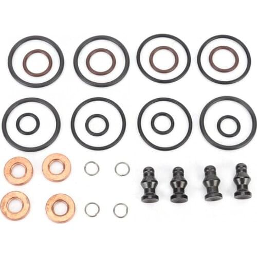Fuel Injector Seal Washer O-Ring Kit Repair Accessory ABS + for Audi A2 A3 A4 038198051C,038 198 051 B