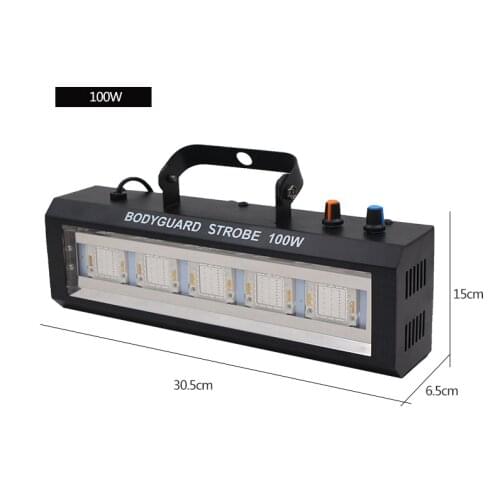 High Quality LED 100W Strobe Light Support White And RGB Color With Sound Control For Disco Dj Party Wedding LED Flash Light