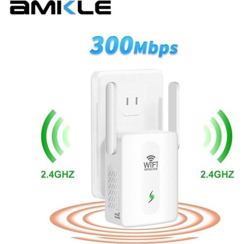 300mbps WIFI Booster Wi-Fi Range Extender Repeater Ethernet Port 2.4GHz Single