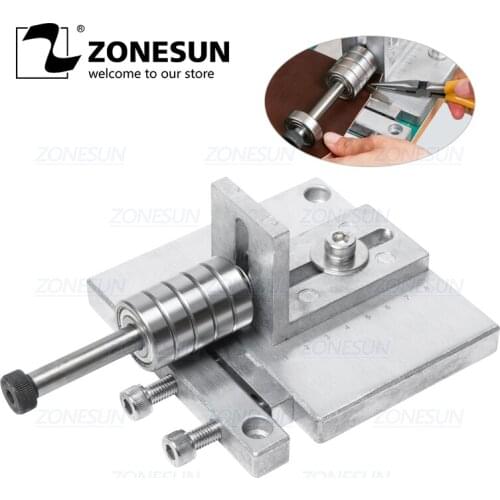 ZONESUN Leather Strap Cutter Splitter Paring Tool Strap Cutting Machine Leather Skiver For Bag Handle Guitar Straps Bracelet