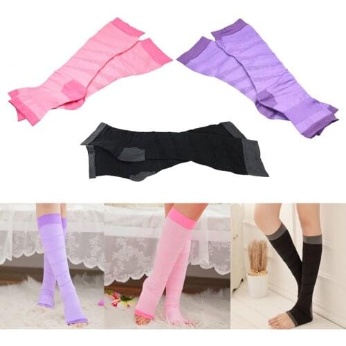 1 Pair Women Open Toe Compression Socks Sleeves For Sports Running