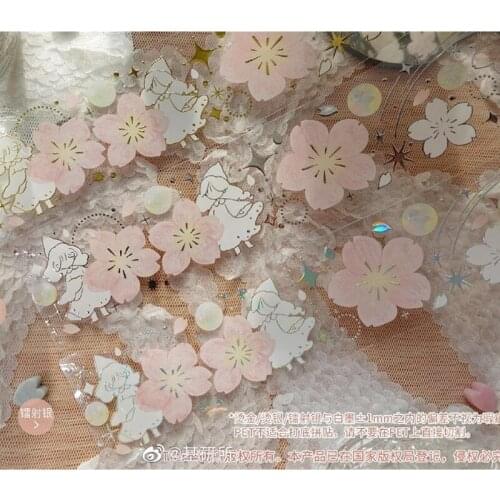 1 Loop 4 x 100cm Daydream Laser Gilding Silver Base Salt Collage