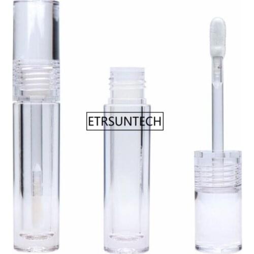 100pcs clear Lip gloss Tubes Transparent Lip Gloss Refillable Bottles Glaze Lip Balm Container With Rubber Inserts F3920