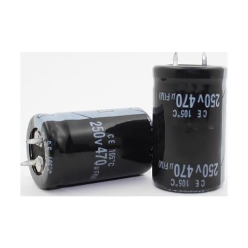 2pcs-20pcs 470uF 250V 105C Electrolytic Capacitor 250V470UF 22*35MM