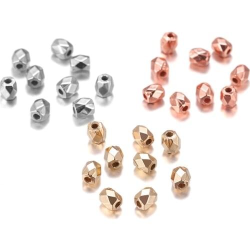 300-500pcs/lot 3mm/4mm High Quality CCB Plastic Cuboid Bead Square Loose Spacer Seed Beads For Jewelry Making Bracelet Supplies