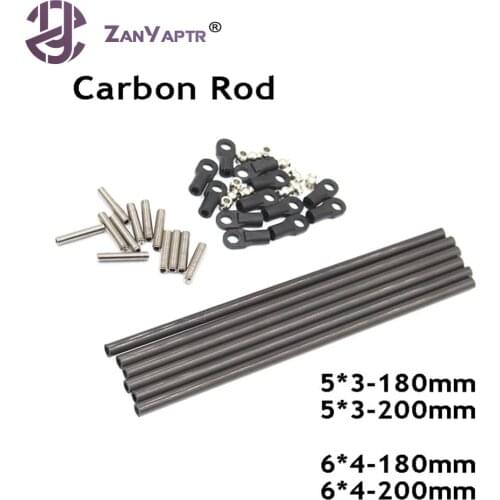 Delta Kossel 3D Printer M3/M4 180/200MM Length Parallel Arm Fisheye Carbon Rod K800 Mini 5347 Upgrade Diagonal Push Rods