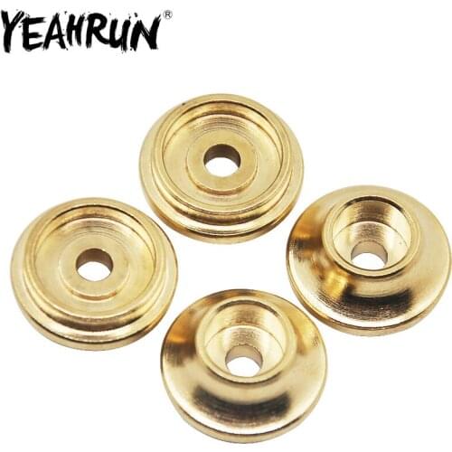 4 Pcs Brass Spring Retainers Shock Cups for TRX-4 1/10 RC Rock Crawler Crawler Car