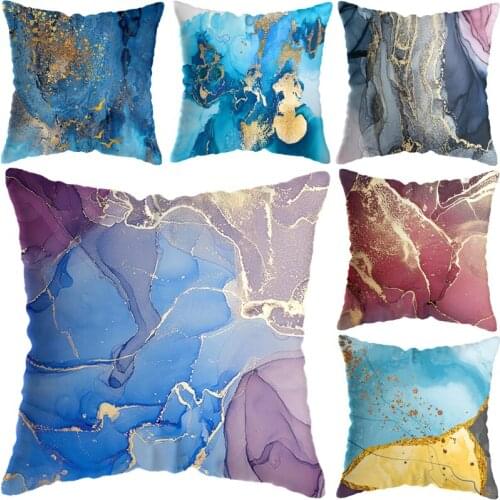 45*45cm Nordic smoke Golden Foil Cushion Case Home Decorative Lumbar Pillow Cover Sofa Car Cushion Cover Fashion Decor