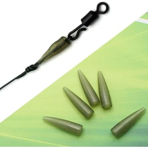 50pcs Carp Fishing Accessories Mini Anti Tangle Sleeves For Carp Fishing Line Aligner Carp Rigs Swivel Kicker Terminal Tackle