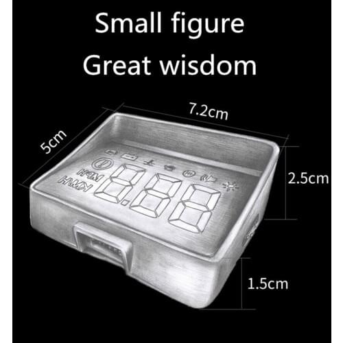 A100S Car HUD Head-Up Display OBD2 II EUOBD Overspeed Warning System Projector Windshield Auto Electronic Voltage Alarm