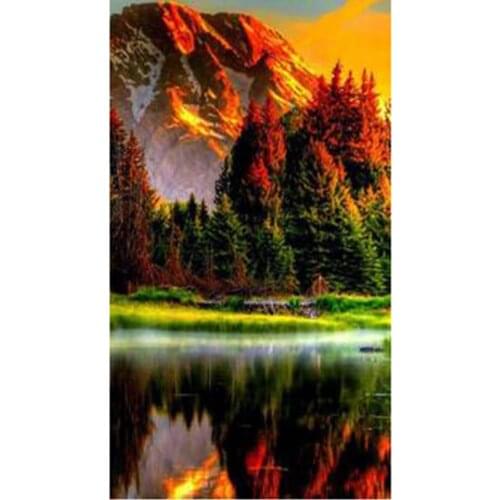 5D DIY Diamond Painting Sunset Picture Square Round Diamond Art Sale Landscape Cross Stitch Kit Home Decoration WG2720