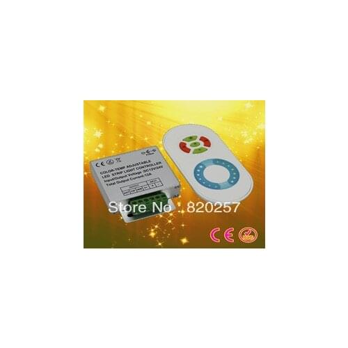 Free Shipping RF Touching CCT Controller 2Channel For CCT Color Temperature Adjustable Led SMD Flexible Strip 12V/24V