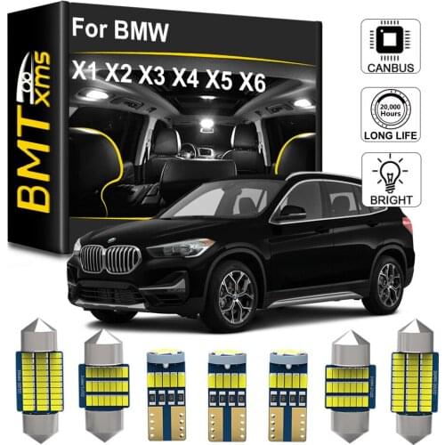 BMTxms For BMW X1 E84 F48 X2 F39 X3 E83 F25 X4 F26 X5 E53 E70 X6 E71 E72 Canbus Indoor LED Vehicle Inside Map Lamp Kit No Error