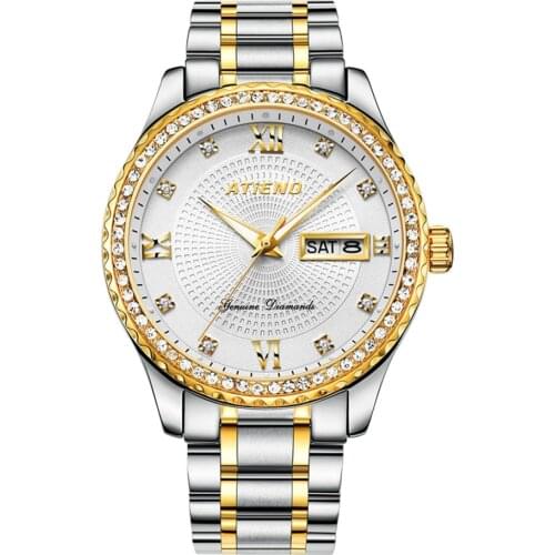 Atieno AT6011G Mechanical Watches Man Watch Business Clock Automatic Luxury Watch Men