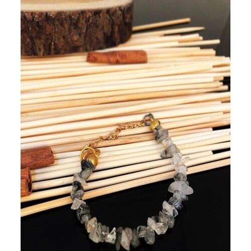 Dr Stone Natural Stone handmade smoky kuvarstaşı women bracelet KTD 439749368