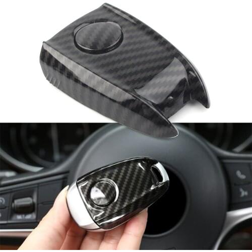 For Alfa Romeo Stelvio Giulia 2017 2018 2019 2020 Carbon Fiber ABS Car Key Case Keyless Remote FOB Shell Key Protector Cover