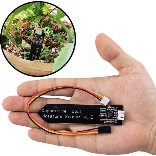 Capacitive Soil Moisture Sensor Not Easy To Corrode Voltage Working Feeding Wire Wide H2B3
