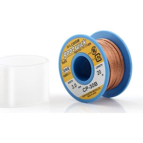 Goot wick CP-30B 3.0mm*20M Desoldering Wicks Solder Remover BGA Solder Wick RoHs Lead-free MSDS Welding Tools