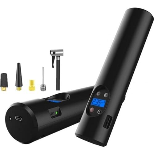 1 Set Portable Car Air Compressor Electric LCD Display Tire Inflator Air Pump Rechargeable Digital Air Compressor for Auto Balls