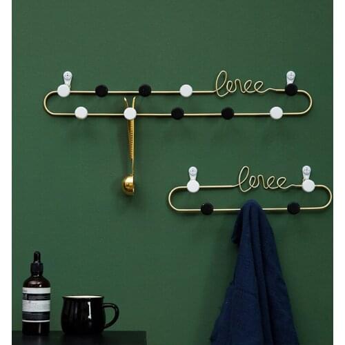 Wall hooks decorative cute home decor bathroom accessories Through the door Clothes hat key hanger wall decorative hooks