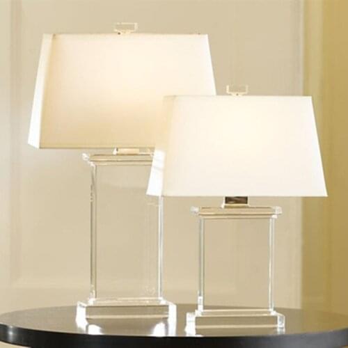 36X56cm Free Shipping Contemporary Minimalist Style LED Table Lamps Luxury K9 Crystal Table Lamp Living Room Study Lamp E27