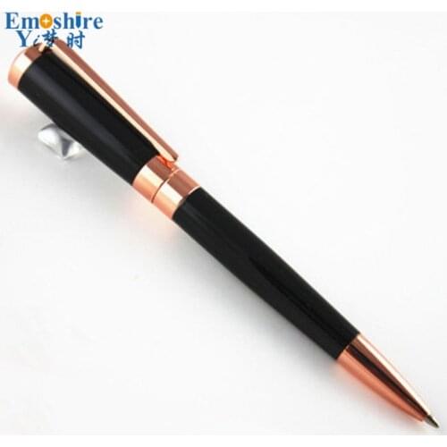 New Brand Luxury Executive Ballpoint Pen High Quality Business Contact Stainless Metal Pens For School Office Supplies YI54