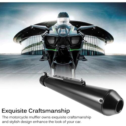 New Megaphone Removable Silencer Universal Stainless Steel Motorcycle Muffler Silencer Power Improving Smoother Exhaust