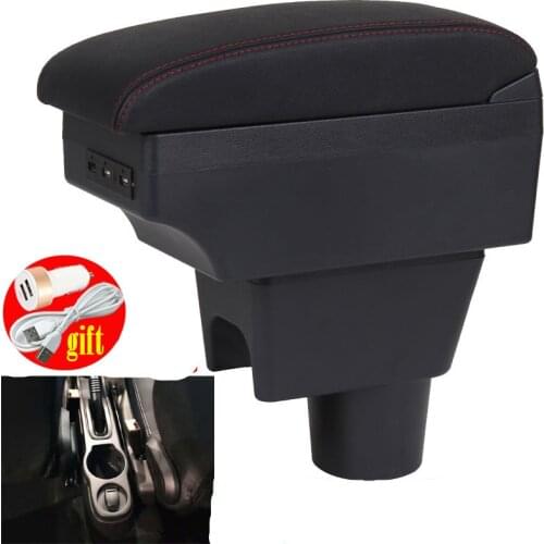 Armrest For Renault Dacia Duster Arm Rest Dual Layer Central Store Content Box USB Charging Car-styling Decoration Accessories