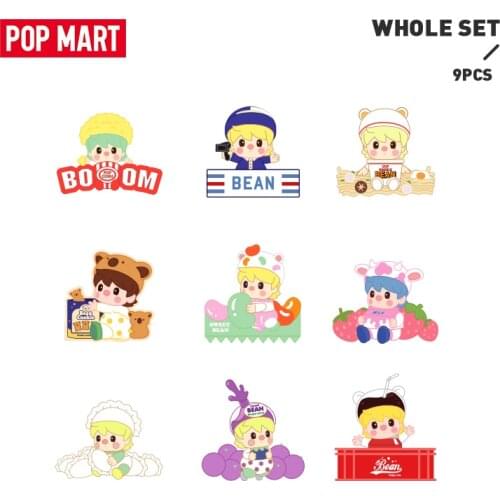POP MART Whole box Sweet Bean-Supermarket Series Fridge Magnet Collectible Cute Action Kawaii Figure Gift Kid Toy Free Shipping