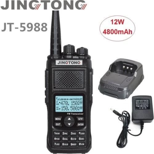 12W High Power Baofeng JT-5988 Walkie Talkie 50KM Portable Scanning Radio Amateur VHF UHF Ham CB Radio Transmitter Transceiver