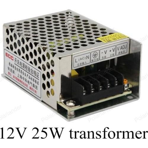 Dimmable LED Driver Switch Power Supply AC 110V/220V to DC 12V 25W Voltage Transformer for Led Strip Display Billboard