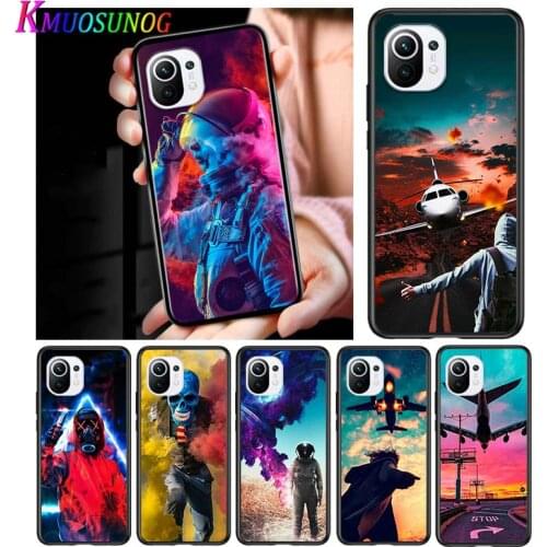 Cool Graffiti for Xiaomi Mi 11 10T Note 10 Ultra 5G 9 9T SE 8 A3 A2 A1 6X Pro Play F1 Lite 5G Black Phone Case