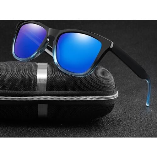 Brand Design Polarized Sunglasses Men Square Driving Sun Glasses Vintage Coating Sunglass UV400 Shades Eyewear Oculos de sol