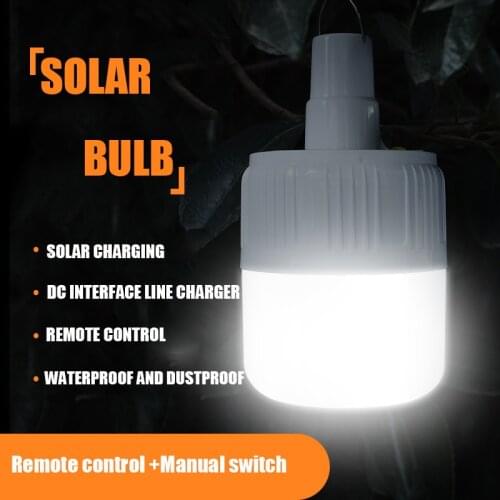 Solar Garden Light Outdoor Waterproof Led Bulbs Camping Emergency Rechargeable Street Decoration For Summer House And Garden