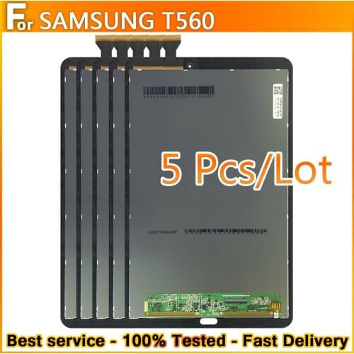 5Pcs Original LCD For Samsung Galaxy Tab E 9.6 SM-T560 SM-T561 T560 T561LCD display touch screenTablet Panel LCD Assembly