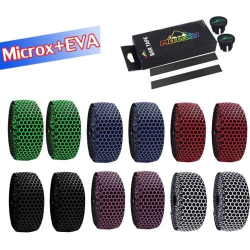 1 Pair Silicone EVA Road Bicycle Bike Cork Handlebar Wrap Bar Tape Bandage Belt Grips Silicone + EVA Wraps