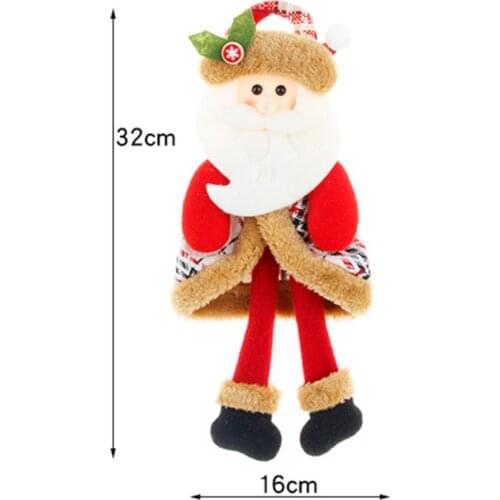 3pcs/set Christmas Tree Decorations Santa Claus Snowman Hanging Doll Pendants New 2020