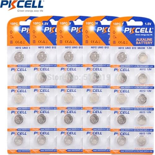 50 x G12 LR43 1.5v Infrared thermometer Alkaline Button Batteries also known as AG12 301 386 L1142 LR1142 186 D301 D386