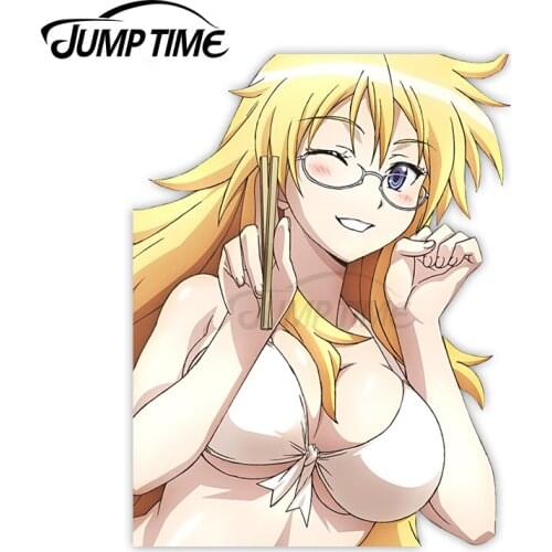 Jump Time 13 x 13cm For Ben to Shaga Ayame Car Sticker Motor Surfboard Refrigerator Decoration Scratch Proof Waterproof Decal