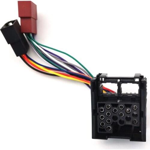 Car Stereo Radio System ISO Wire Harness Adapter Connector Cable For BMW E30 E36