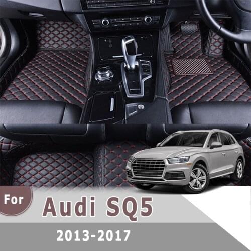 RHD Custom Car Floor Mats For Audi SQ5 2017 2016 2015 2014 2013 Auto Styling Interiors Accessories Car Protect Waterproof Rugs