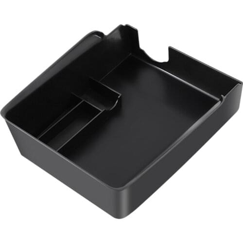 Car Central Armrest Rear Storage Box for Tesla Model 3 /Y 2021 Accessories Center Console Flocking Organizer Containers