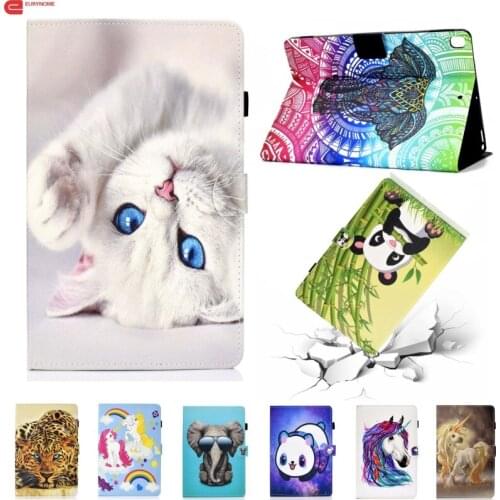 Case For Ipad 10.2 2019 A2200 A2198 A2232 Shockproof Cover PU Leather Cartoon Smart Cover for Apple iPad 7th Generation 10.2"