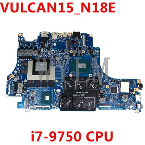 CN 0G17MW / CN 0CNDTP VULCAN15_N18E i7-9750 CPU RTX 2060 GPU Mainboard For DELL G5 15 5590 Laptop Motherboard Tested Working