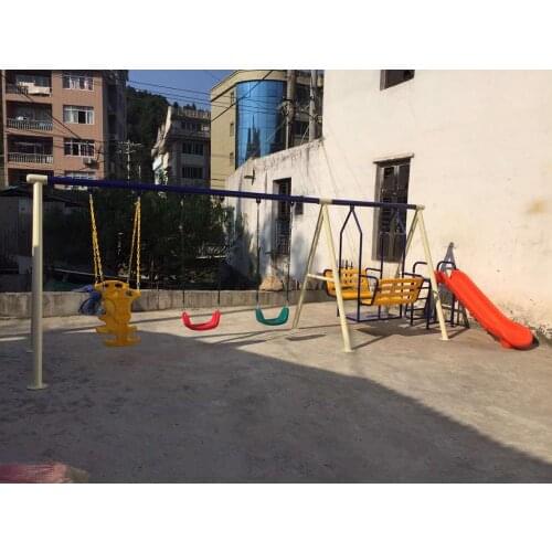 Outdoor baby swing chair playground childrens plastic slide garden toys seat kids monkey bars set children child swing nest Q79