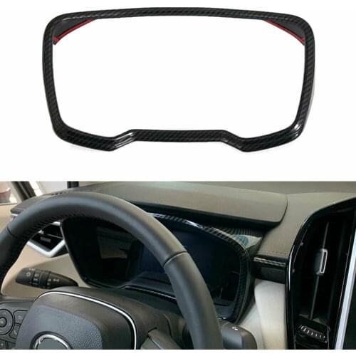 Carbon Car Dashboard Console Display Cover Trim For Toyota Corolla E210 2019 2020