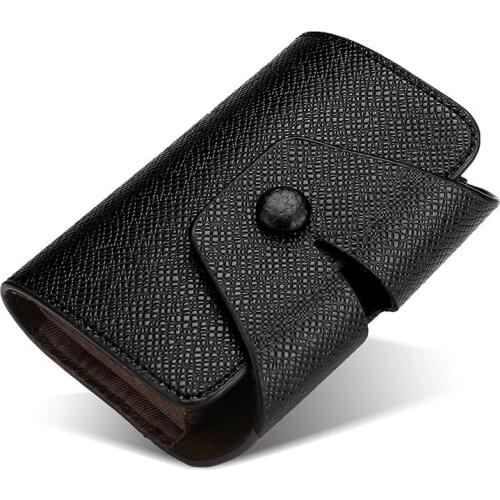 2021 New Multifunctional Organ Card Holder Casual Wallet Solid Color Pu Leather Cross Pattern Card Holder Unisex Coin Purses
